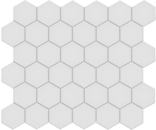 2" Gallery Grey Matte Hex Mosaic | Marino Tile NY