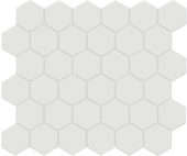 2" Vintage Grey Matte Hex Mosaic | Marino Tile NY