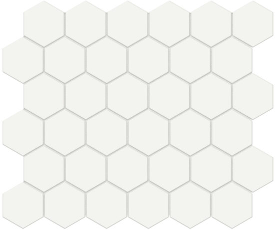 2" White Matte Hex Mosaic | Marino Tile NY