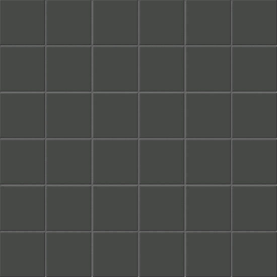2X2 Retro Black Matte Mosaic