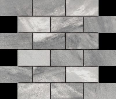 2″x4″ Brick Ice Grey Mosaic