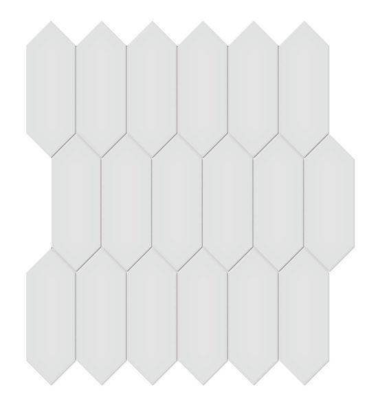 2x5 Gallery Grey Glossy Picket Mosaic | Marino Tile NY