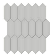 2x5 Loft Grey Matte Picket Mosaic | Marino Tile NY
