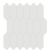 2x5 Vintage Grey Glossy Picket Mosaic | Marino Tile NY