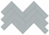 2x6 Cloud Blue Matte Herringbone Mosaic | Marino Tile NY