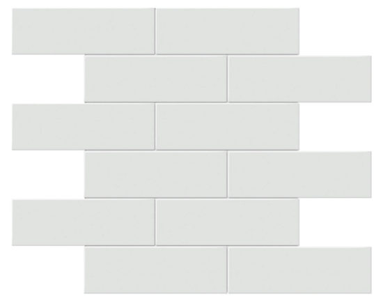 2x6 Gallery Grey Matte Brick Mosaic | Marino Tile NY
