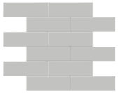 2x6 Loft Grey Glossy Brick Mosaic | Marino Tile NY