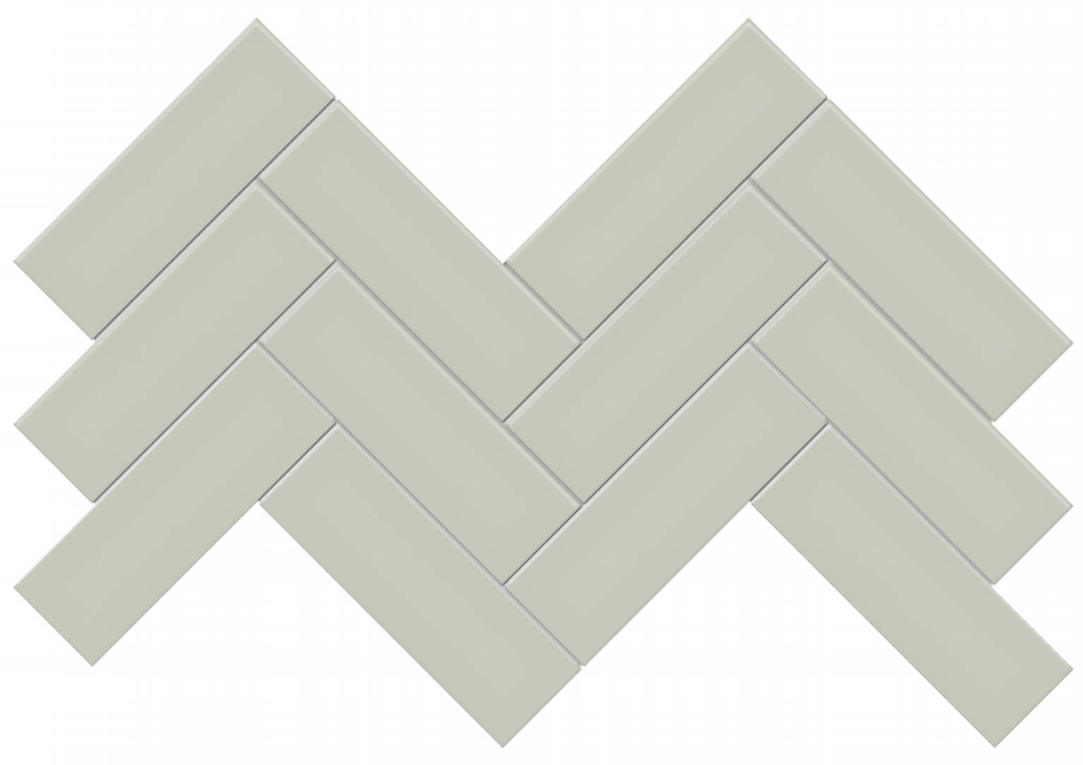 2x6 Soft Sage Matte Herringbone Mosaic | Marino Tile NY