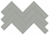 2x6 Taupe Glossy Herringbone Mosaic | Marino Tile NY