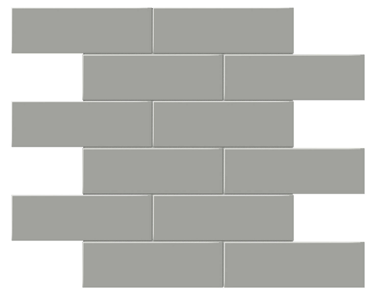 2x6 Taupe Matte Brick Mosaic | Marino Tile NY