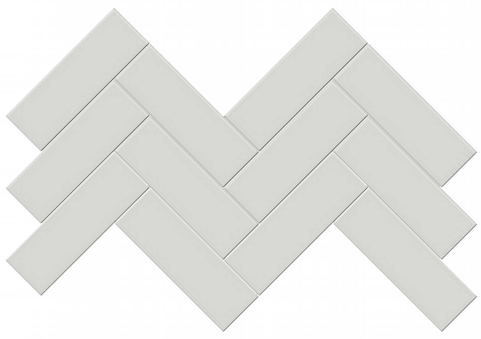 2x6 Warm Grey Matte Herringbone Mosaic | Marino Tile NY
