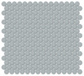 3/4" Cloud Blue Glossy Penny Round Mosaic | Marino Tile NY