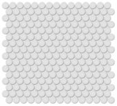 3/4" Gallery Grey Matte Penny Round Mosaic | Marino Tile NY