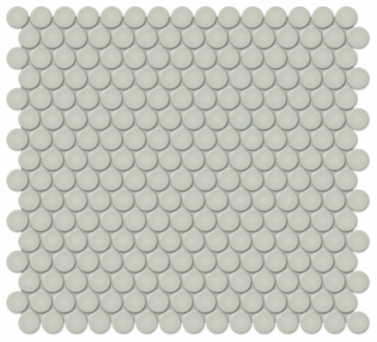 3/4" Soft Sage Matte Penny Round Mosaic | Marino Tile NY