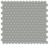 3/4" Taupe Glossy Penny Round Mosaic | Marino Tile NY