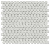 3/4" Warm Grey Matte Penny Round Mosaic | Marino Tile NY