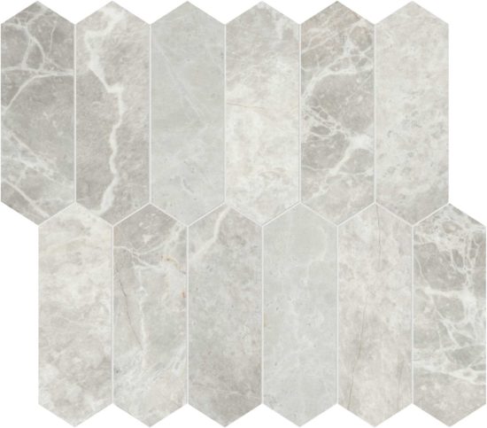 Apollo Argento 2x6 Picket Mosaic