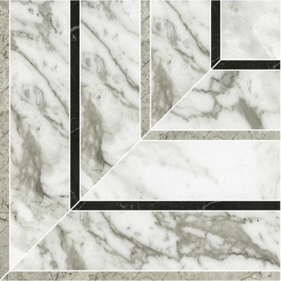 Arabescato Verona Honed Picco Mosaic | Marino Tile NY