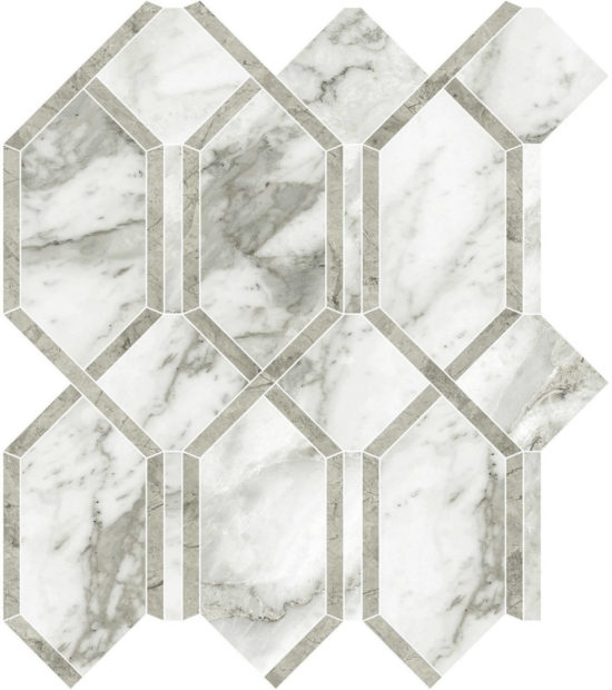 Arabescato Verona Polished Modella Mosaic | Marino Tile NY