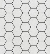 Ashland 3" Hexagon Cream Mosaic | Marino Tile NY