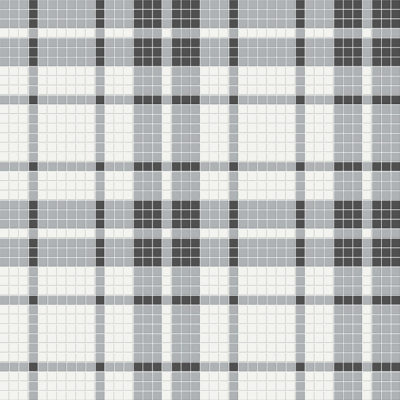 Dawn Blend Matte Plaid Pattern Mosaic