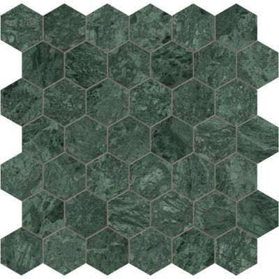 Diosa Verde 2 Hexagon Mosaic