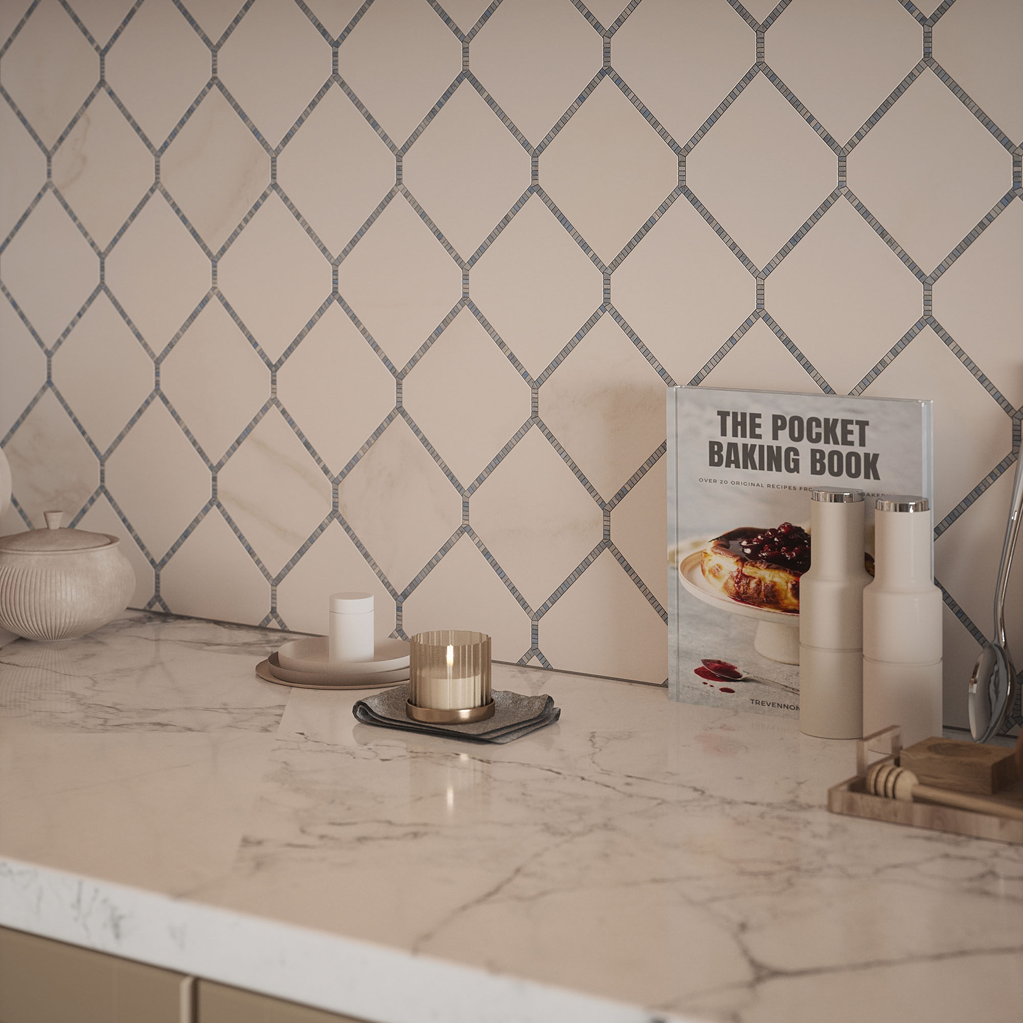 Elm Blue Mosaic 0 | Marino Tile NY