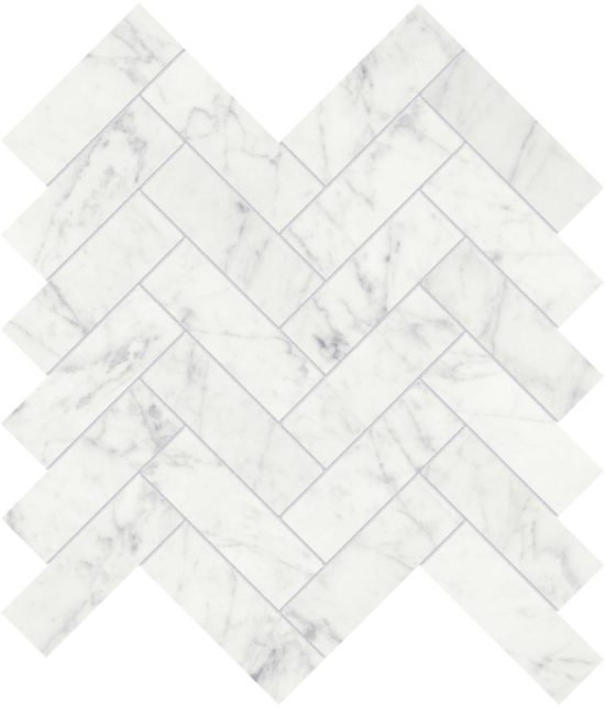 Eterna Bianco 1.25×4 Honed Herringbone Mosaic