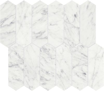 Eterna Bianco 2×6 Polished Picket Mosaic