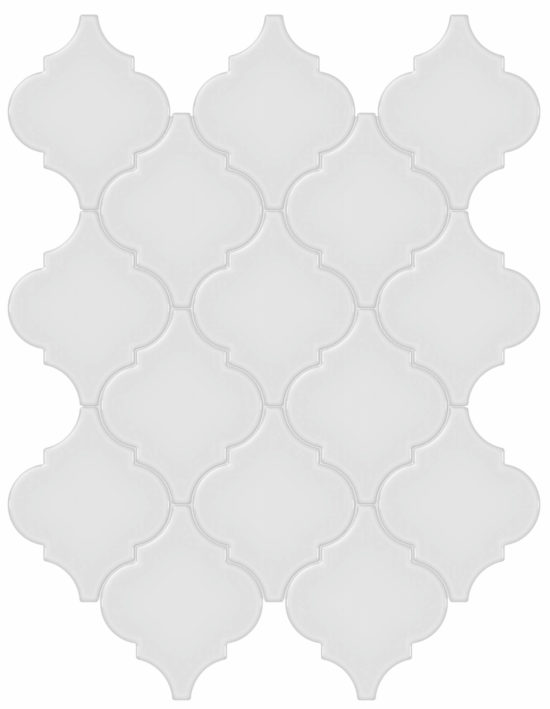 Gallery Grey Glossy Arabesque Mosaic | Marino Tile NY