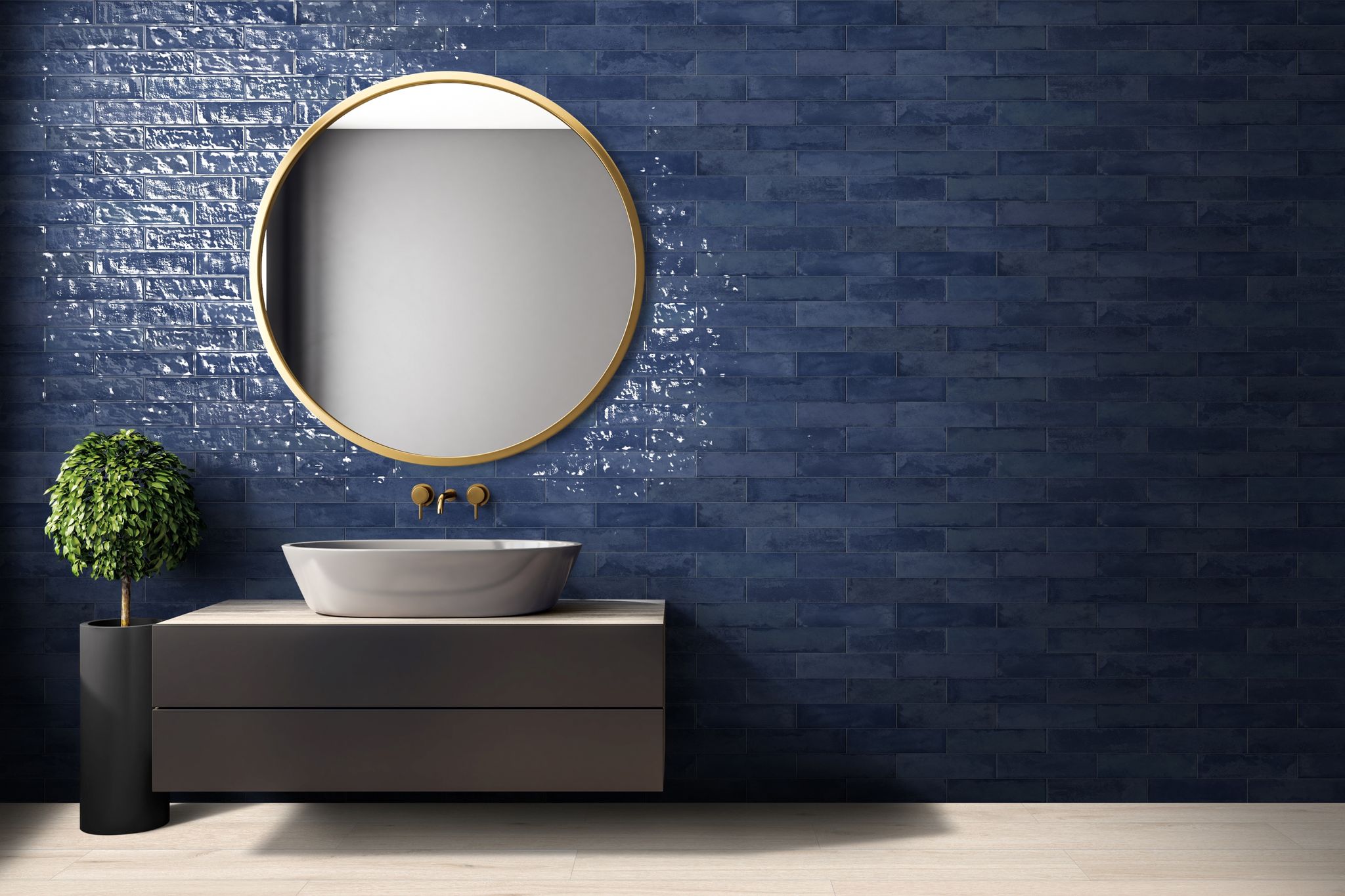 Grand Cayman 3x12" West Bay Blue 2 | Marino Tile NY