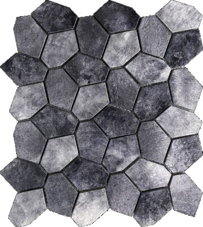 Hexagon Aluminum Mix Grey 11.4″x12.2″