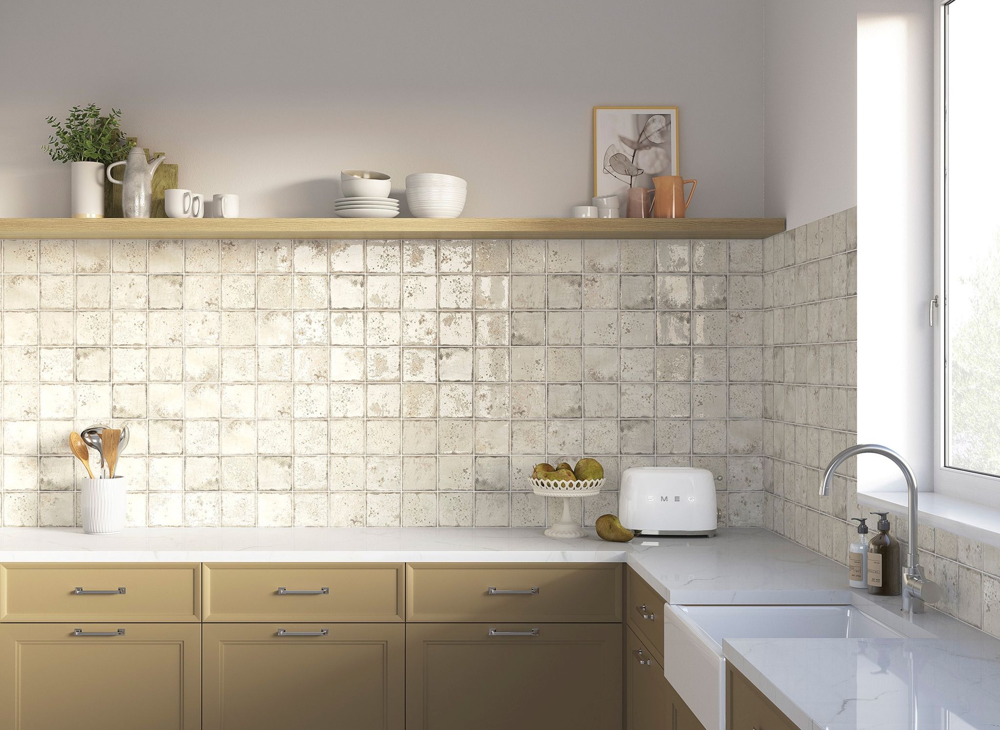 Jamaica Cream 5x5 | Marino Tile NY