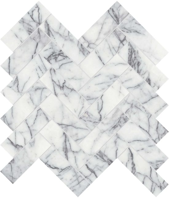 Lilac Volta 1.25x4 Herringbone Mosaic