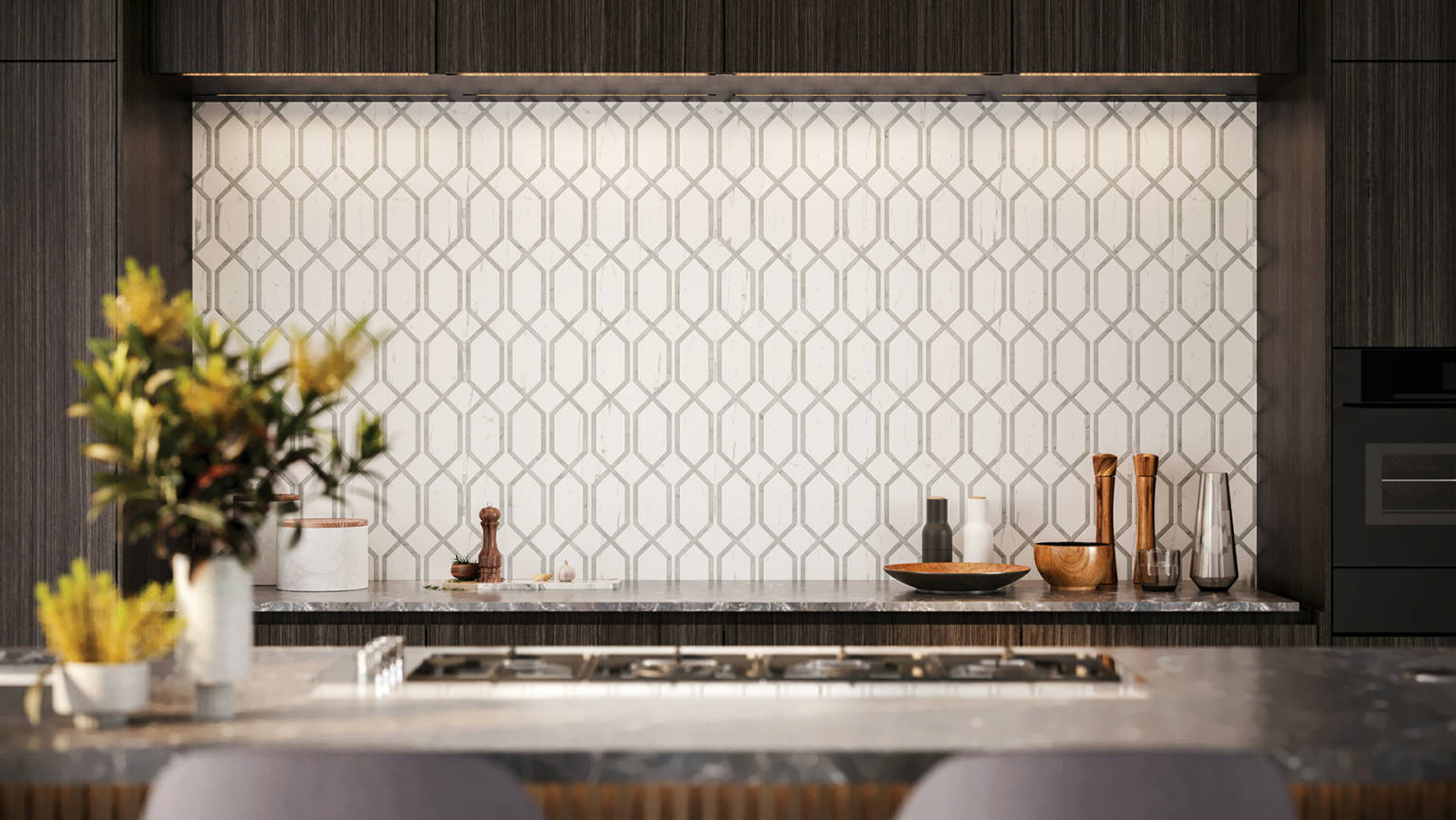 Luxury Statuario Venezia Modella Mosaic | Marino Tile NY