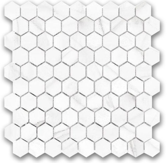 Polished 1" Devotion Hex Mosaic