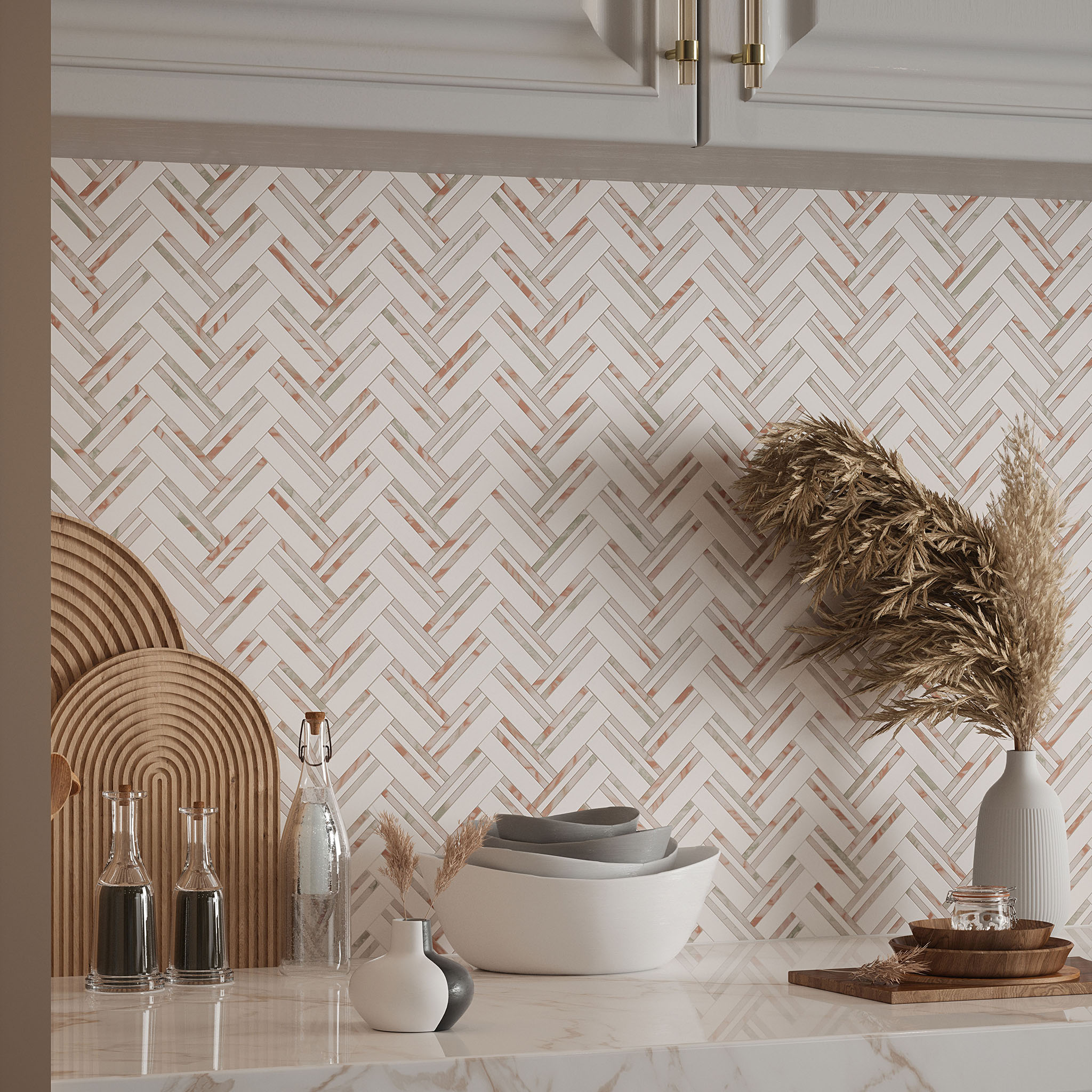 Rosey Weave Mosaic | Marino Tile NY