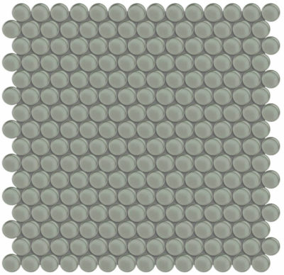 Smoke Penny Round Mosaic