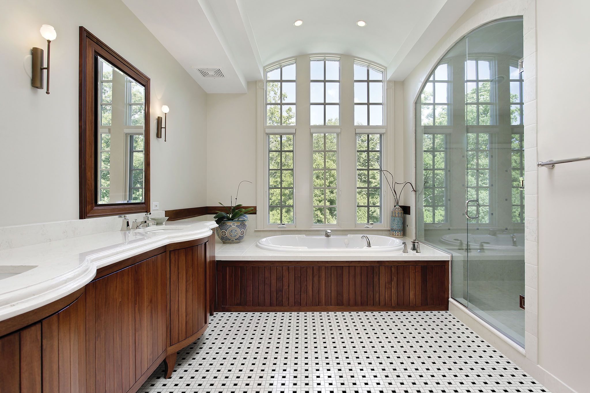 Traditions White W/Retro Black Matte Basketweave Mosaic | Marino Tile NY