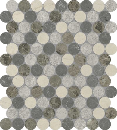 Utopio 1.25  Penny Round Terra  Mosaic