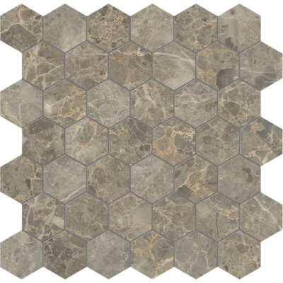 Velutto Ash 2 Hexagon Mosaic