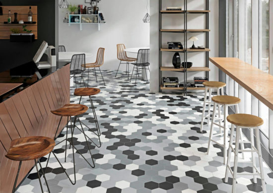 Vida 5.5X6.3” Black Hexagon | Marino Tile NY