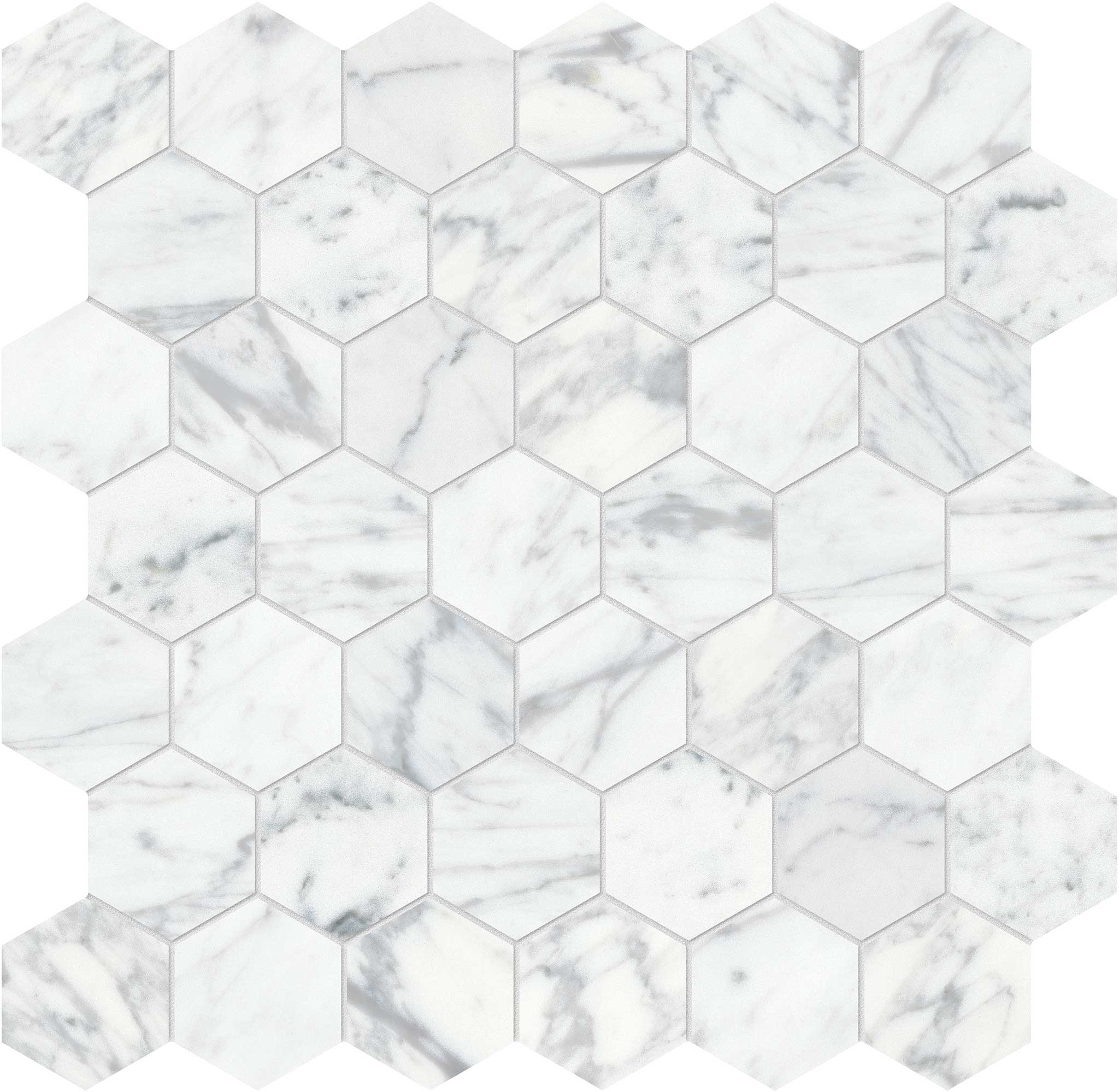 Virtue Bianco 2 Hexagon Mosaic | Marino Tile NY