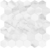 Plata Statuario Brina 2 Hexagon Polished | World Tile Company