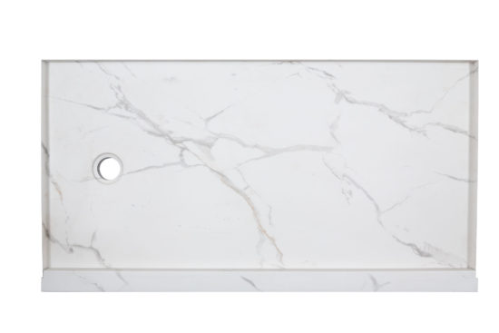 Shower Pan 36x60 Bianco Marble | World Tile Company