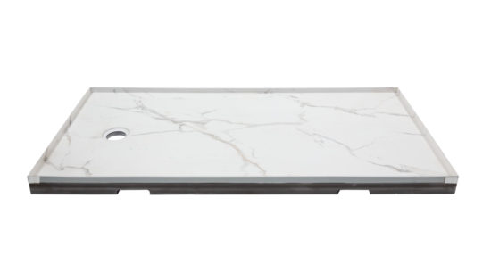 Shower Pan 36x60 Bianco Marble | World Tile Company