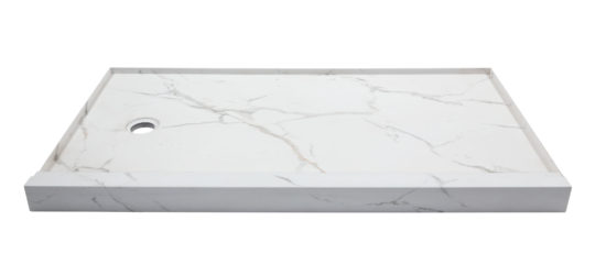 Shower Pan 36x60 Bianco Marble | World Tile Company