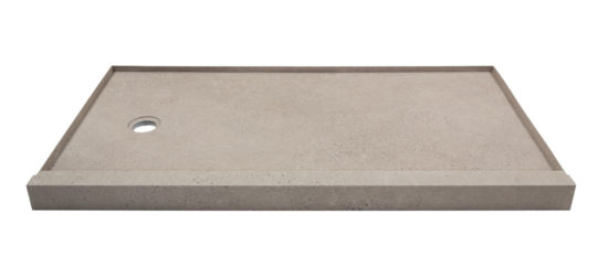 Shower Pan 36x60 Concrete Sand | World Tile Company